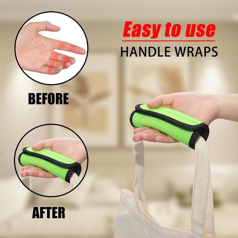 JAKOUE 2pcs Light Green Luggage Handle Wraps for Suitcase- Soft Suitcase Handle Covers for Travel Accessories（ Bright Color for Suitcase Tags Identifiers ） - Image 4